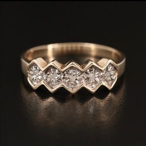 Illusion Set Diamond Band